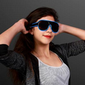 Blue Aviator EL Shades - Blank